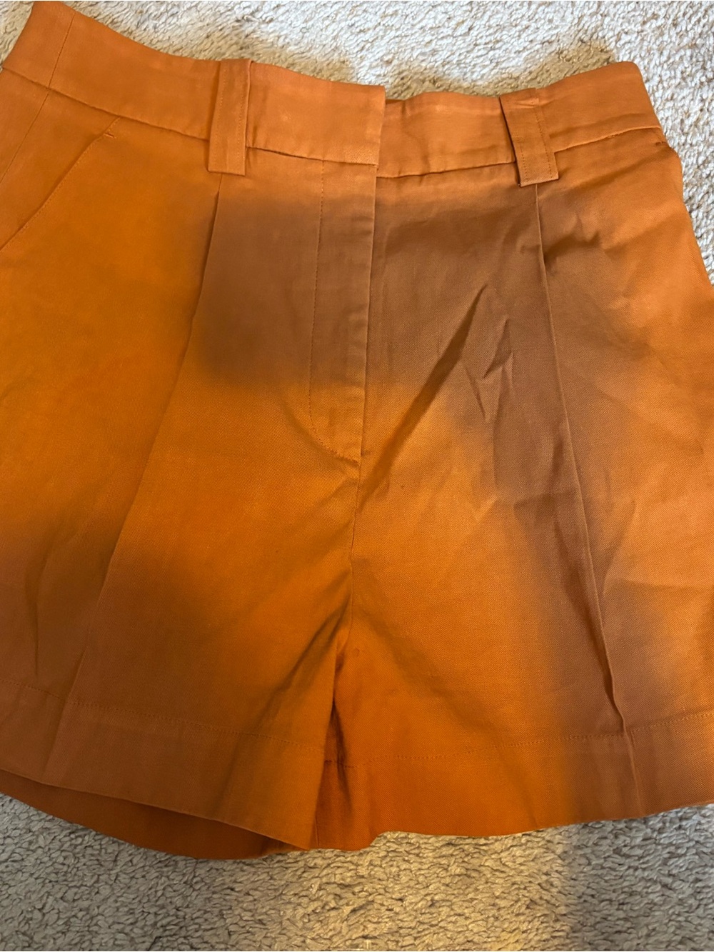A.L.C. Burnt Orange High Rise Tailored Shorts Size 4